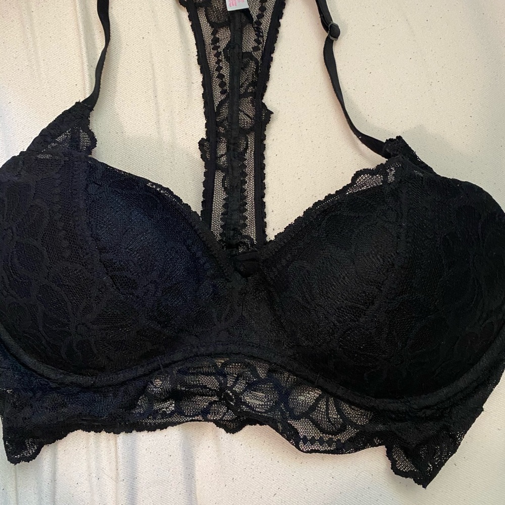3 for $30 PINK Black Racerback Bralette Medium